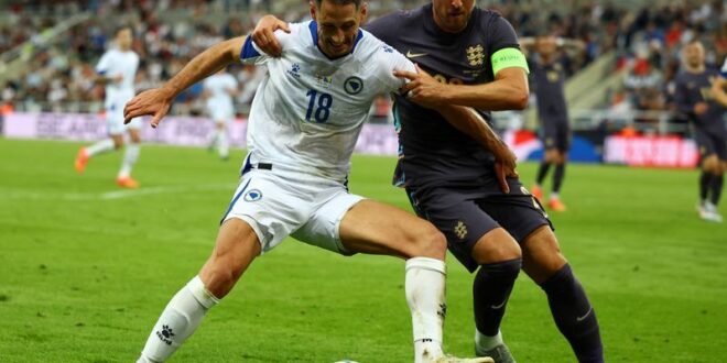 Football Soccer England ease to 3 0 friendly victory over Bosnia and