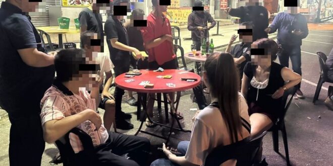 Over 100 nabbed in Johor gambling crackdown