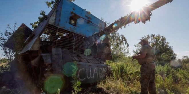 Ukraine captures Russian barn tank modified against drone threat