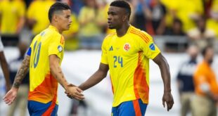 Football Soccer Colombia Uruguay clash in Copa semi final with records in