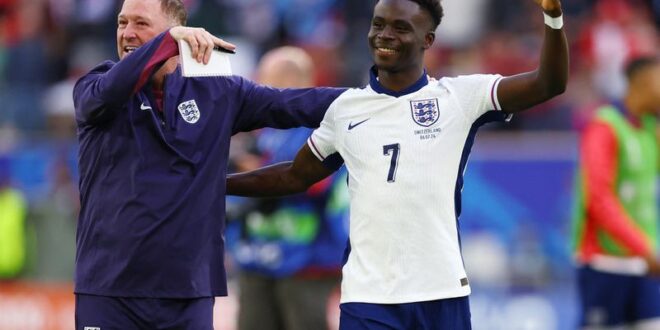 Football Soccer Novice Saka stars then stumbles on Englands golf retreat