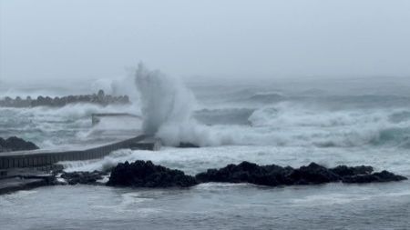 Japans eastern region orders evacuations as Typhoon Ampil approaches