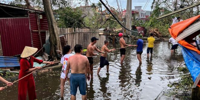 Floods inundate north Vietnam as Typhoon Yagi death toll climbs