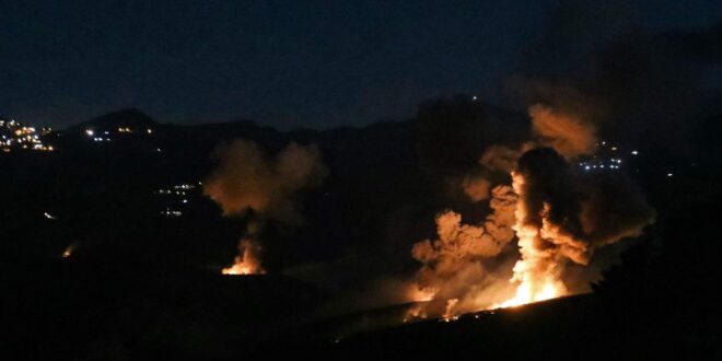 Israel unleashes heavy strikes on Lebanon as US UK urge