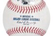 LA Dodgers Japanese star Ohtanis record breaking home run baseball on