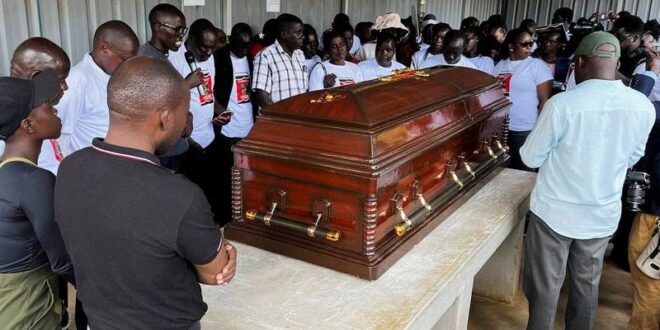 Slain Ugandan Olympian buried with full military honours