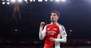 Football Soccer Arsenal boss Arteta praises unbelievable Havertz