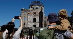 In Hiroshima peace park visitors hope Nobel win will boost