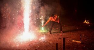 Despite bans firecrackers sizzle across India for Diwali