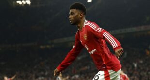 Football Soccer Amad double gives Man United first Europa League win