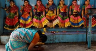 In her Indian grandfathers village residents pray for Kamala Harris