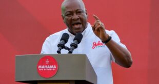 Main Ghana opposition leader tipped to win presidential vote poll